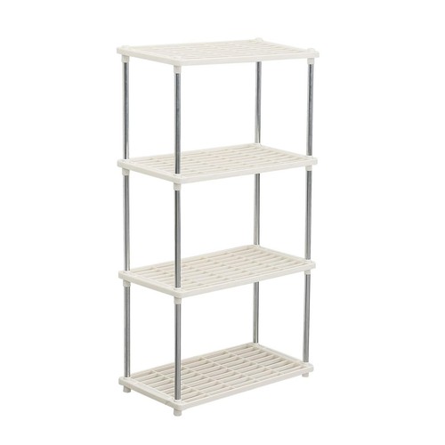 Tier plastic shelving units - 4,