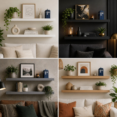 Modern floating shelf - modern,