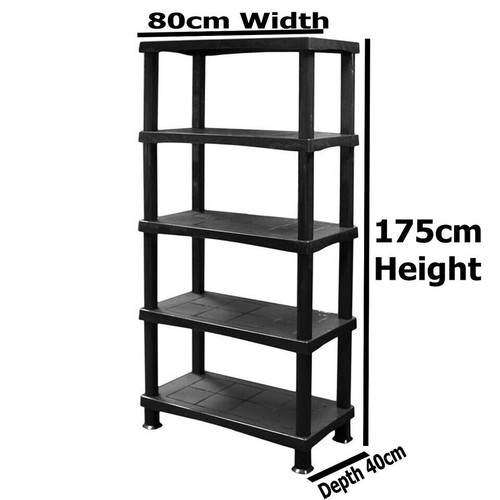 Tier plastic shelving unit - shelving,