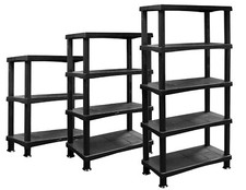 3 4 5 Tier Plastic Shelving